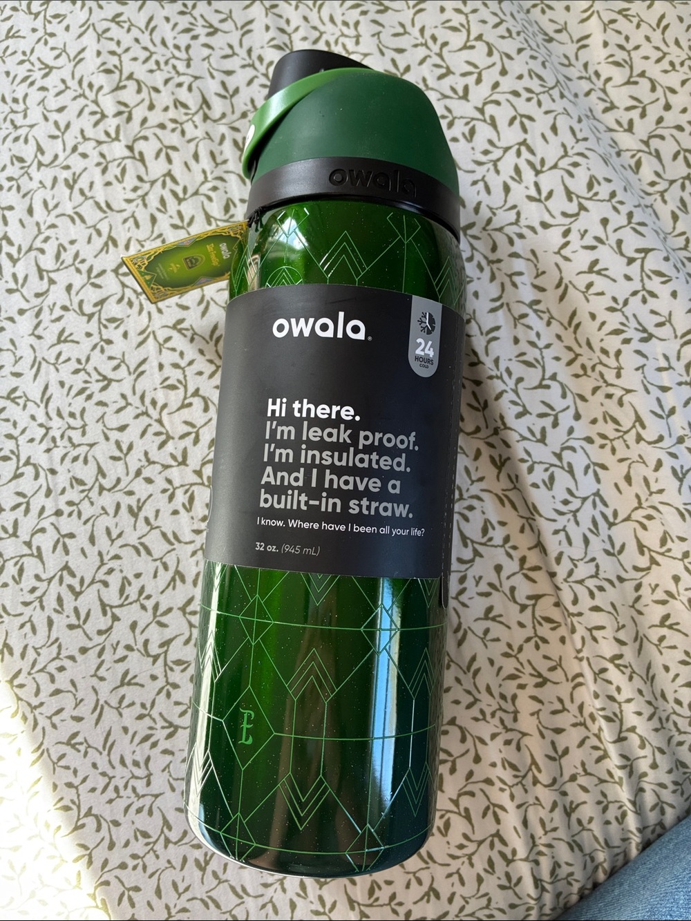 Owala 32oz Insulated Water Bottle - Wicked Elphaba Green